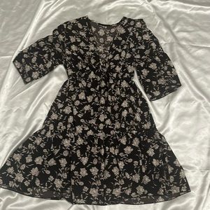 Small black floral dress